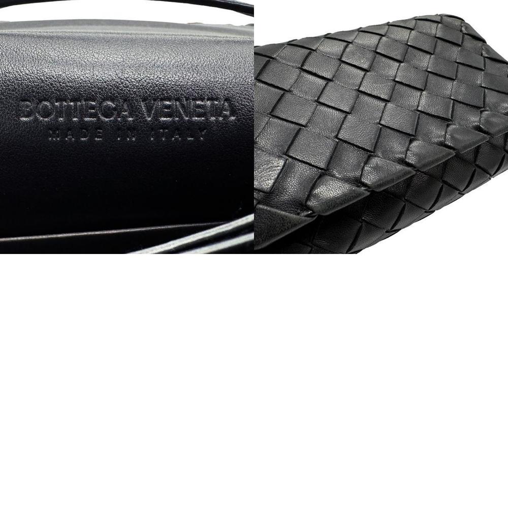 Bottega Veneta Intrecciato Leather Shoulder Bag Black - Picture 5 of 5